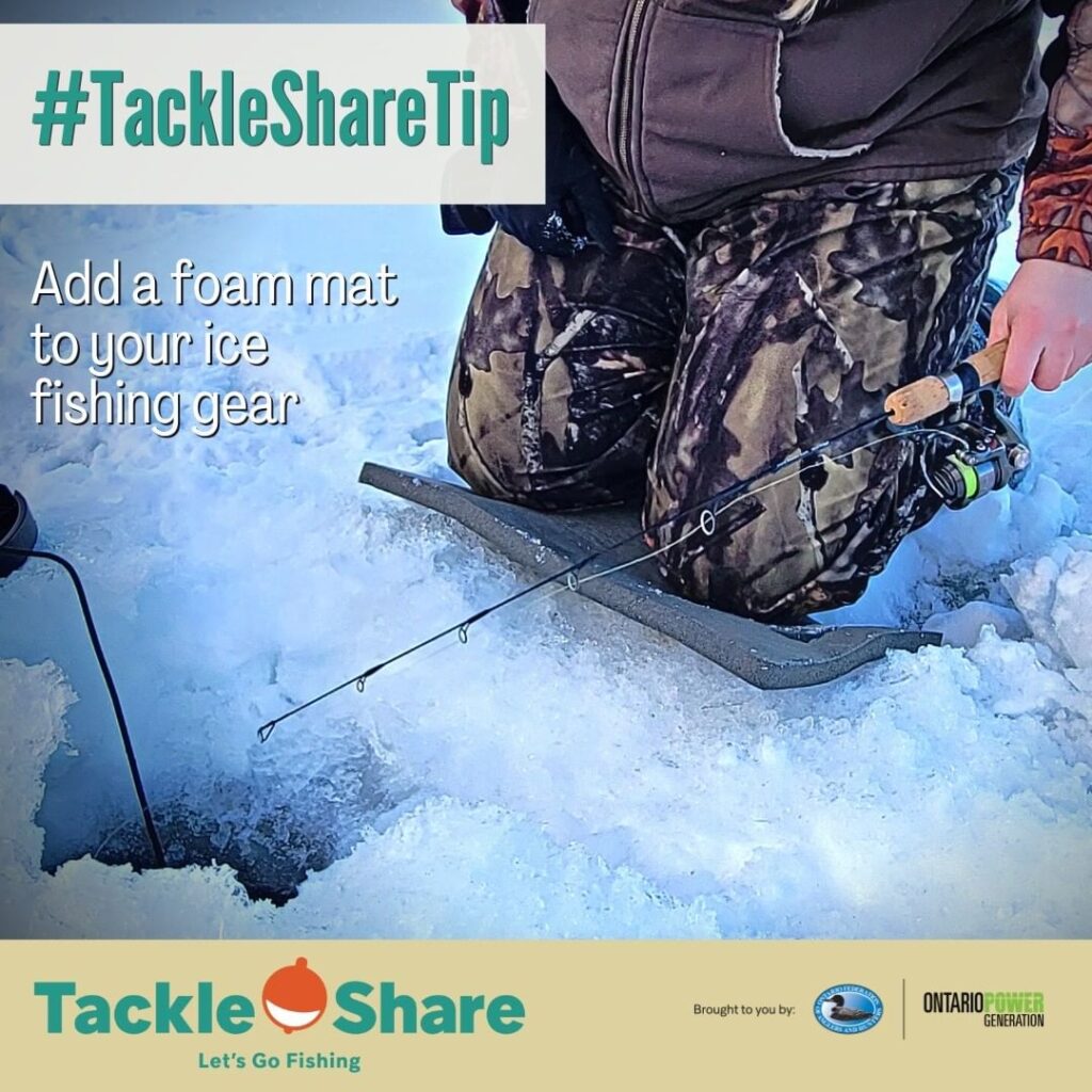 Add a Foam Mat to Your Ice Fishing Gear | TackleShare Tip